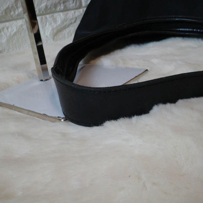 Longchamp Hand Shoulder Bag Tote Purse Black Authentic