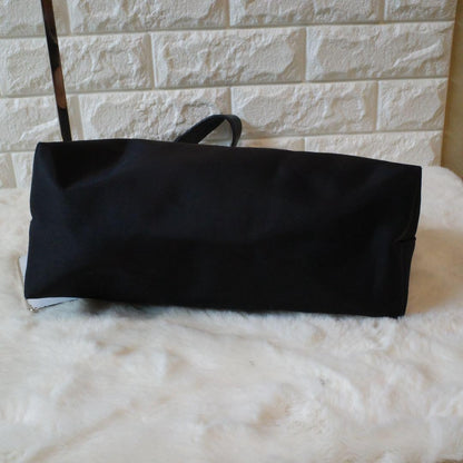 Longchamp Hand Shoulder Bag Tote Purse Black Authentic