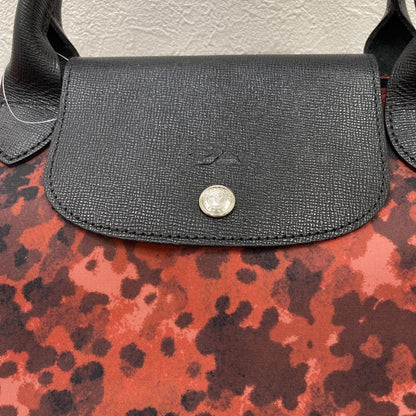 Longchamp Hand Bag Tote Purse Le Pliage Red Authentic