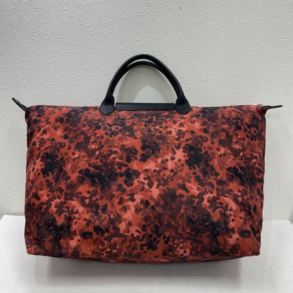 Longchamp Hand Bag Tote Purse Le Pliage Red Authentic