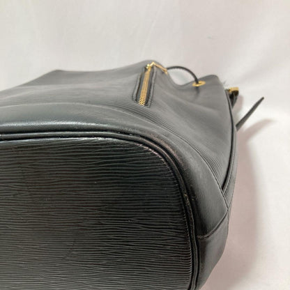 Valentino Garavani Shoulder Bag Purse Logo Leather Black Authentic