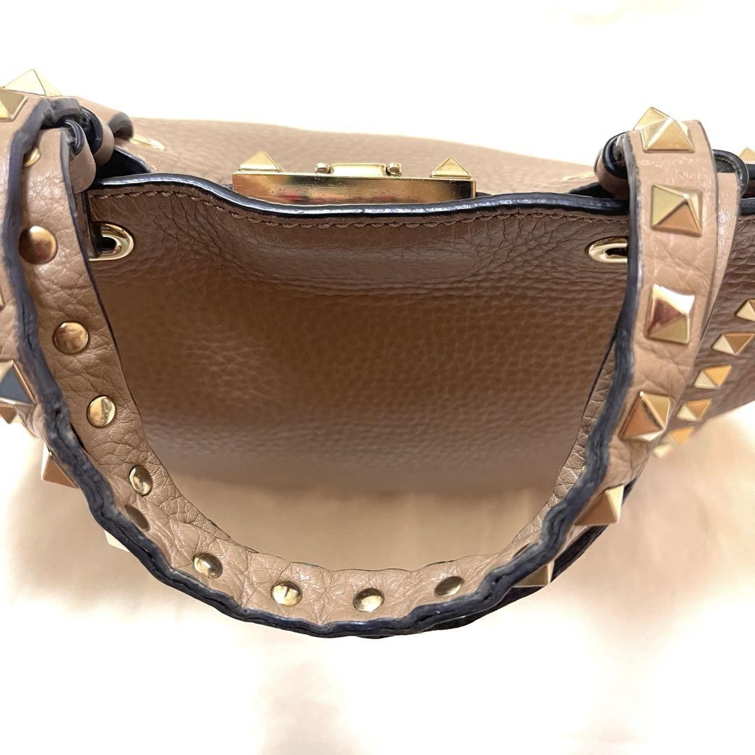 Valentino Shoulder Bag Purse Rockstuds Pink Authentic