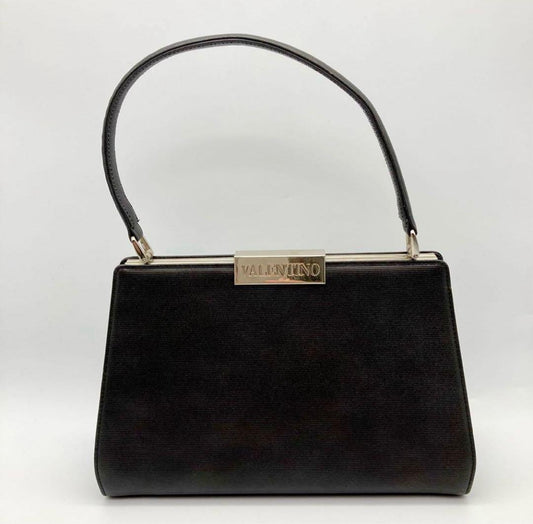 Valentino Hand Bag Tote Purse Black Authentic