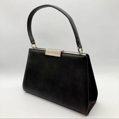 Valentino Hand Bag Tote Purse Black Authentic