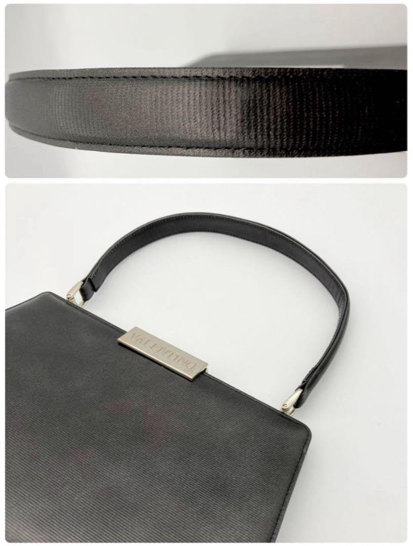 Valentino Hand Bag Tote Purse Black Authentic