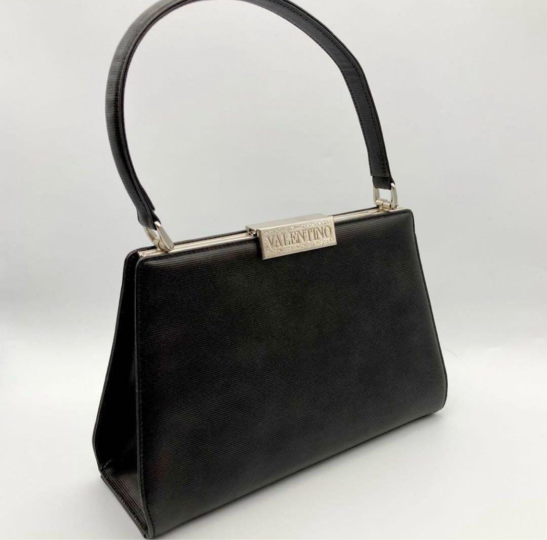 Valentino Hand Bag Tote Purse Black Authentic