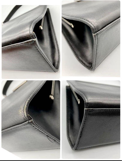 Valentino Hand Bag Tote Purse Black Authentic