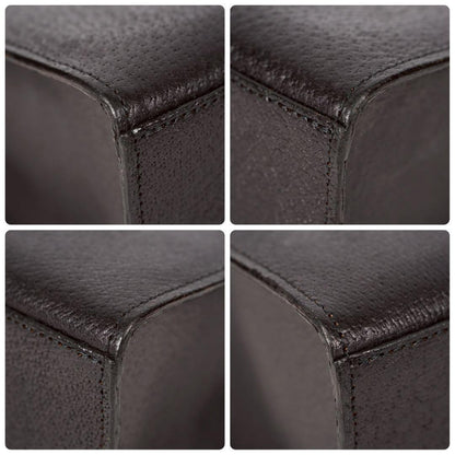 Valentino Garavani Hand Bag Tote Purse Leather Black Authentic