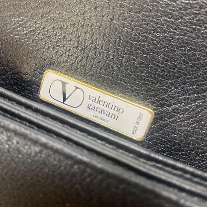 Valentino Garavani Shoulder Bag Purse Logo Black Authentic