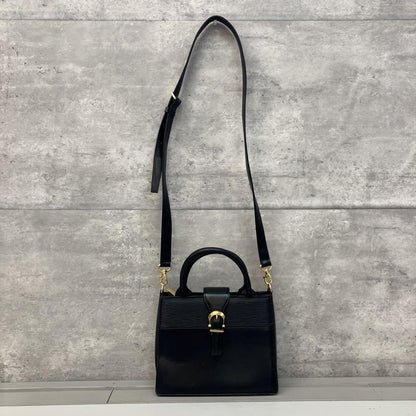 Valentino Garavani Hand Shoulder Bag Tote Purse 2way Leather Black Authentic