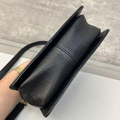 Valentino Garavani Hand Shoulder Bag Tote Purse 2way Leather Black Authentic