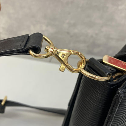 Valentino Garavani Hand Shoulder Bag Tote Purse 2way Leather Black Authentic