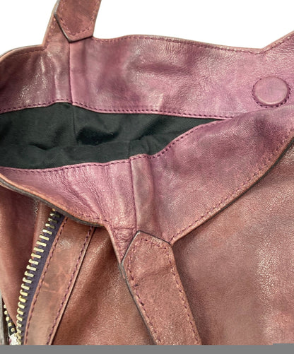 GIVENCHY Shoulder Bag Purse 4G Leather Purple Authentic