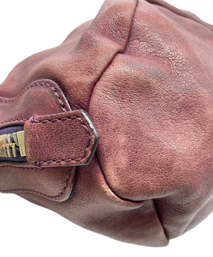 GIVENCHY Shoulder Bag Purse 4G Leather Purple Authentic