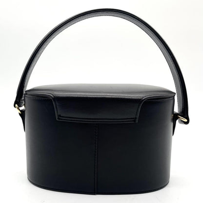 GIVENCHY Hand Bag Tote Purse Vanity 4G Leather Black Authentic