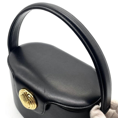 GIVENCHY Hand Bag Tote Purse Vanity 4G Leather Black Authentic