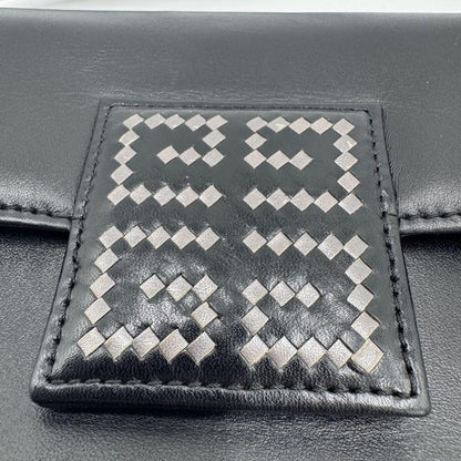 GIVENCHY Shoulder Bag Purse 4G Leather Black Authentic
