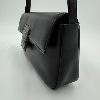 GIVENCHY Shoulder Bag Purse 4G Leather Black Authentic