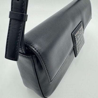 GIVENCHY Shoulder Bag Purse 4G Leather Black Authentic