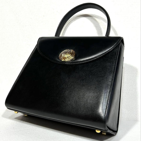 GIVENCHY Hand Bag Tote Purse 4G Leather Black Authentic