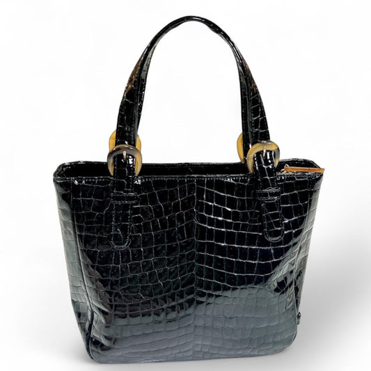GIVENCHY Hand Bag Tote Purse Black Authentic