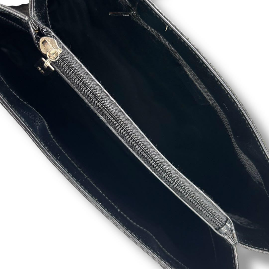 GIVENCHY Hand Bag Tote Purse 4G Leather Black Authentic