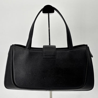 GIVENCHY Hand Bag Tote Purse 4G Leather Black Authentic