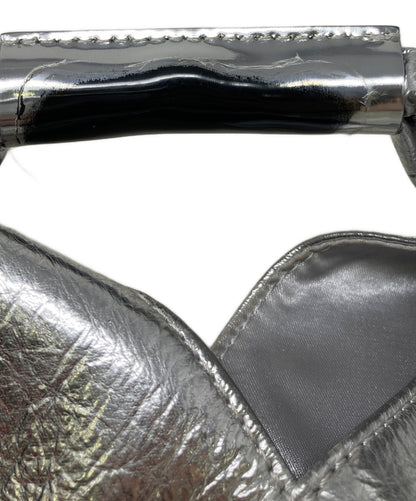 MM6 Maison Margiela Hand Bag Tote Purse Silver Authentic