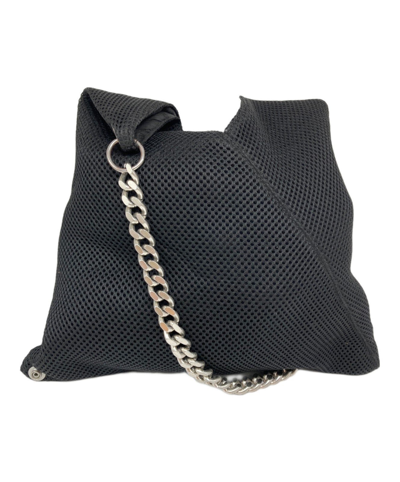 MM6 Maison Margiela Shoulder Bag Purse Chain Black Authentic