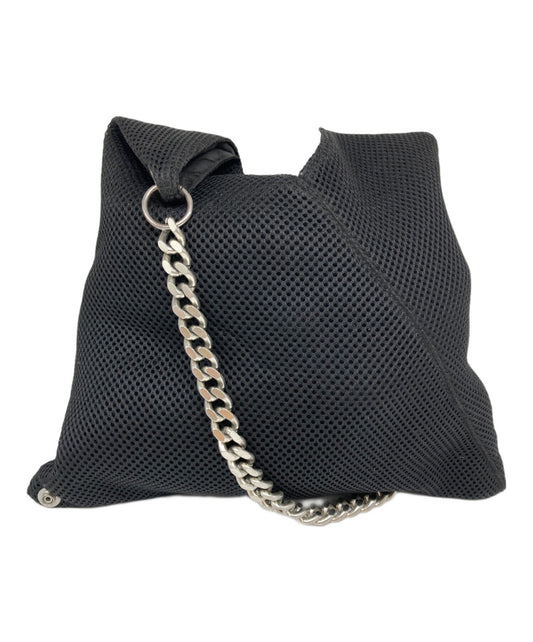 MM6 Maison Margiela Shoulder Bag Purse Chain Black Authentic
