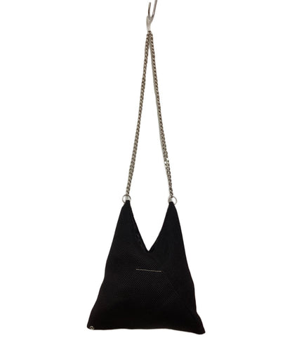 MM6 Maison Margiela Shoulder Bag Purse Chain Black Authentic