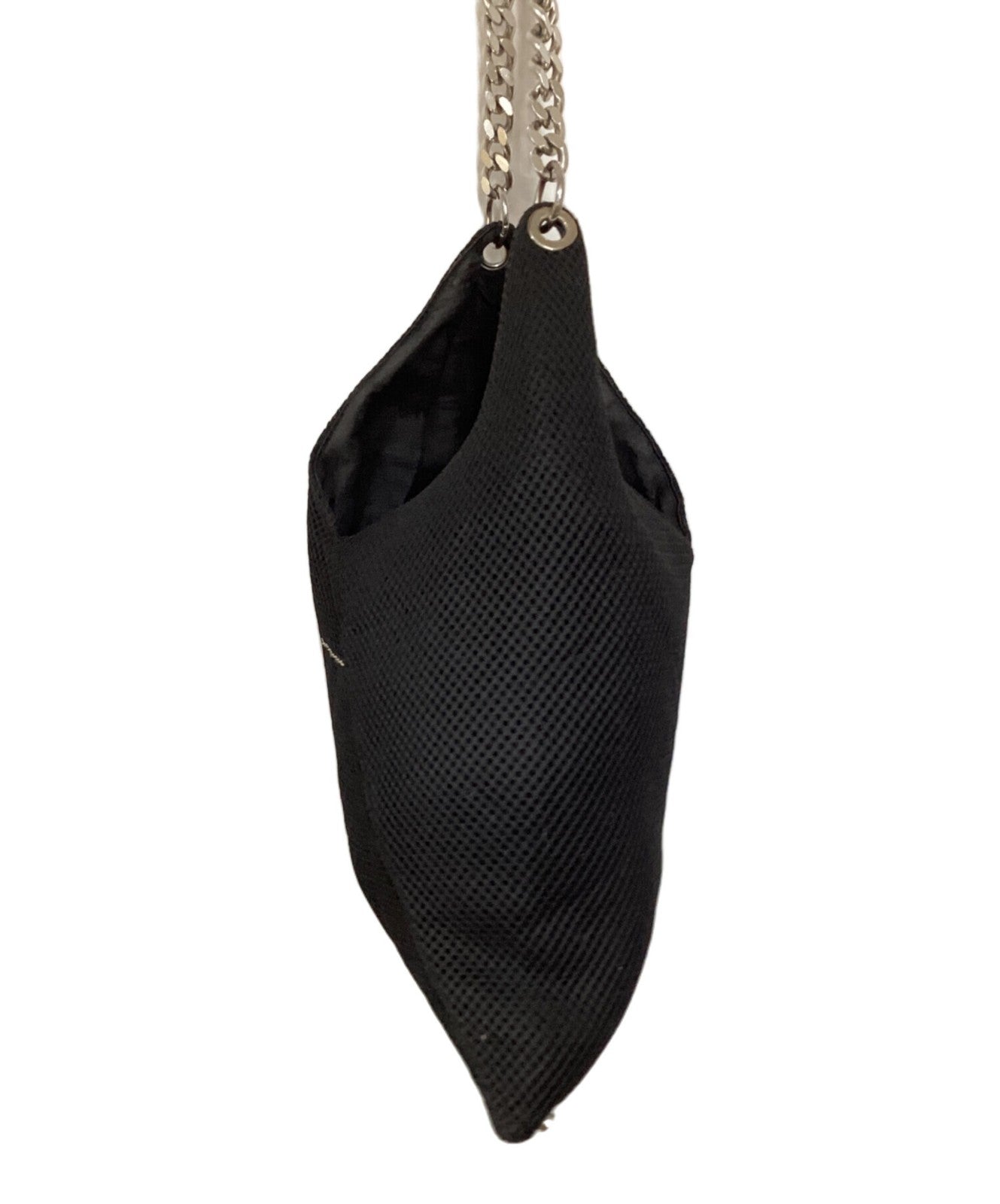 MM6 Maison Margiela Shoulder Bag Purse Chain Black Authentic