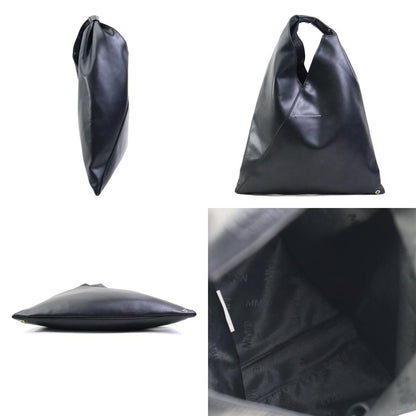 MM6 Maison Margiela Hand Bag Tote Purse Japanese Leather Black Authentic