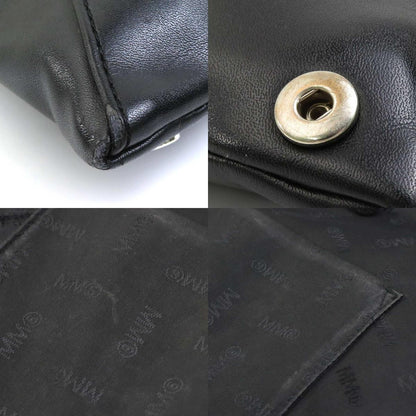 MM6 Maison Margiela Hand Bag Tote Purse Japanese Leather Black Authentic