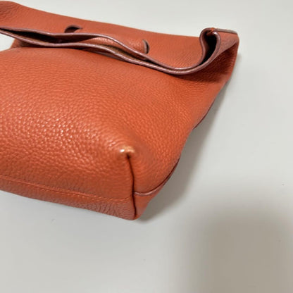 TOD'S Hand Bag Tote Purse Leather Brown Authentic