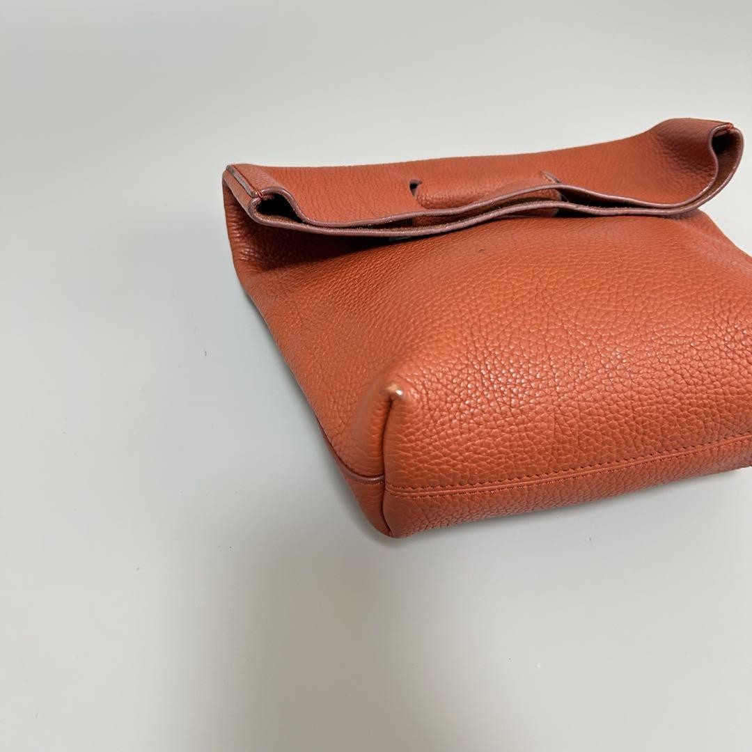 TOD'S Hand Bag Tote Purse Leather Brown Authentic