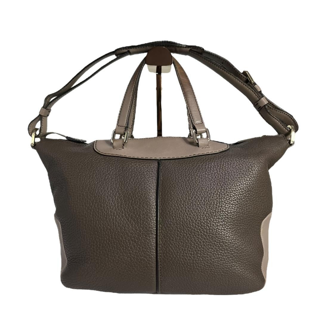 TOD'S Hand Shoulder Bag Tote Purse 2way Leather Authentic