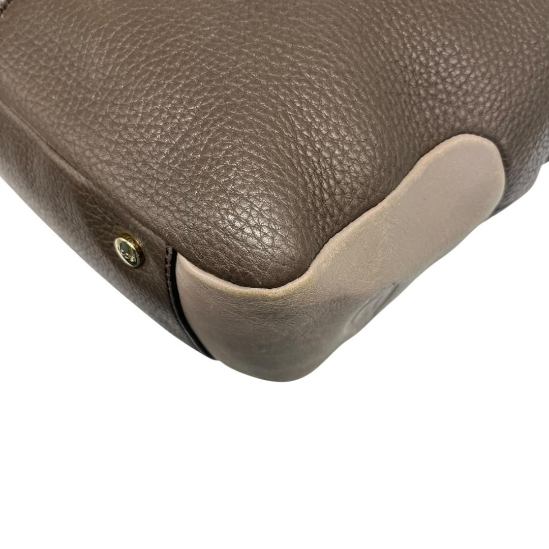 TOD'S Hand Shoulder Bag Tote Purse 2way Leather Authentic