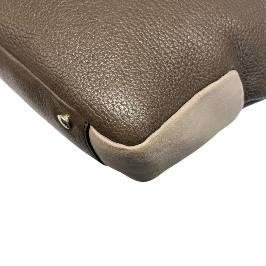TOD'S Hand Shoulder Bag Tote Purse 2way Leather Authentic