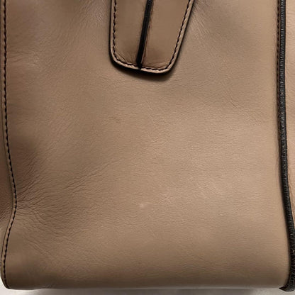 TOD'S Hand Shoulder Bag Tote Purse 2way D-Styling Leather Natural Brown Auth