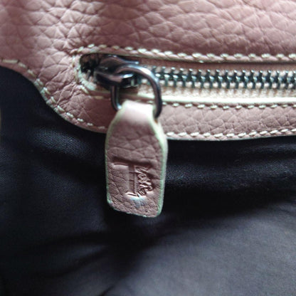 TOD'S Hand Bag Tote Purse Leather Pink Authentic