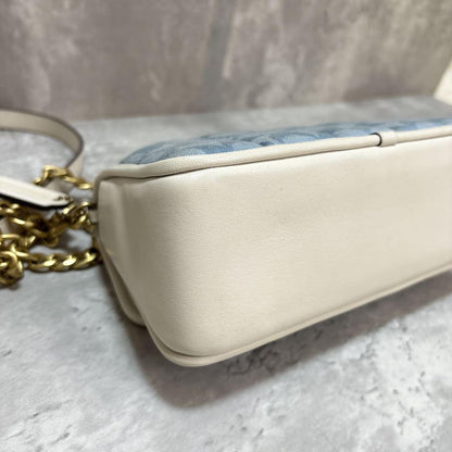 COACH Shoulder Bag Purse Signature Turn Lock Authentic