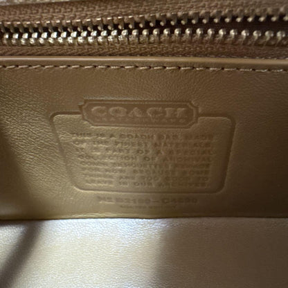 COACH Shoulder Bag Purse Signature Turn Lock Authentic