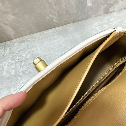 COACH Shoulder Bag Purse Signature Turn Lock Authentic