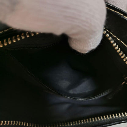 COACH Hand Shoulder Bag Tote Purse Signature Black Authentic