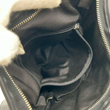 COACH Shoulder Bag Purse Signature 19730 Canvas Leather Black Authentic