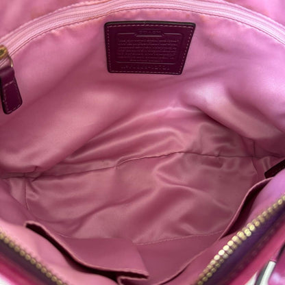 COACH Shoulder Bag Purse Hobo Leather Pink Authentic