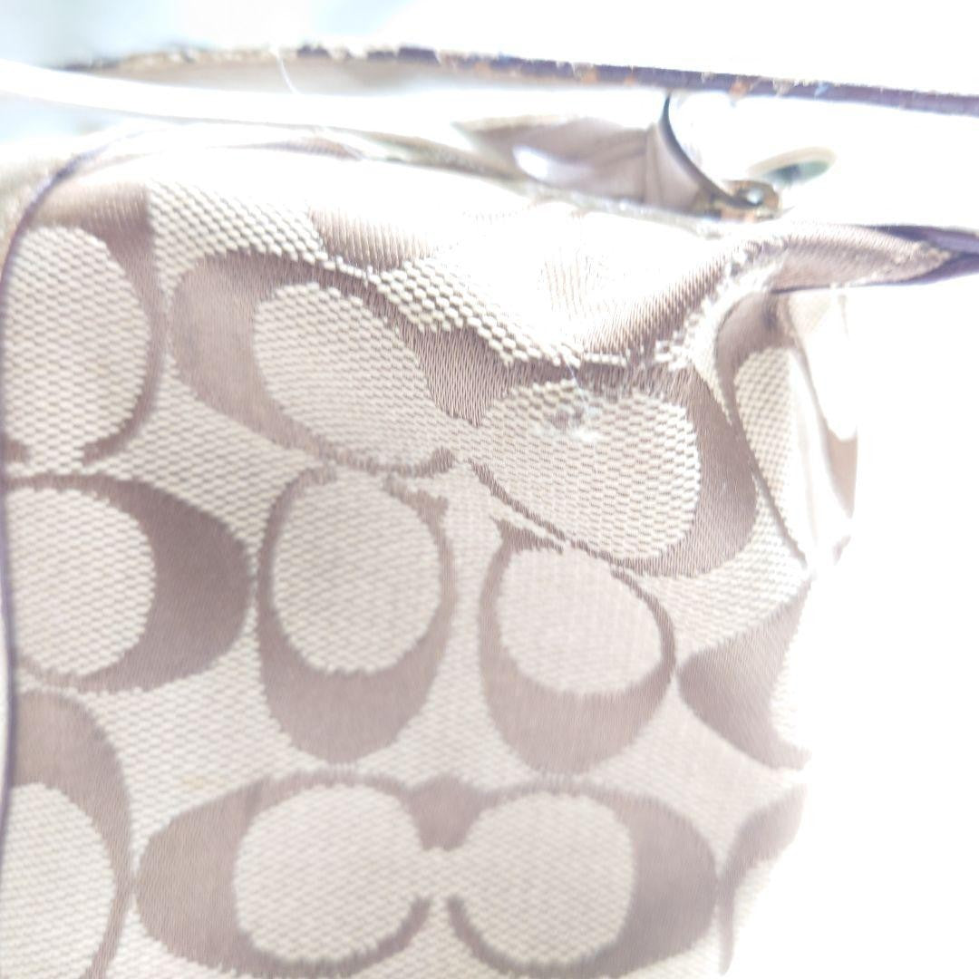 COACH Accessory Pouch Hand Bag Tote Purse Signature Authentic