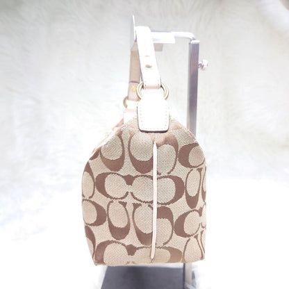 COACH Accessory Pouch Hand Bag Tote Purse Signature Authentic