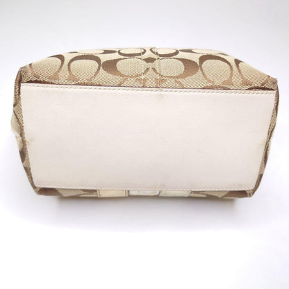 COACH Accessory Pouch Hand Bag Tote Purse Signature Authentic